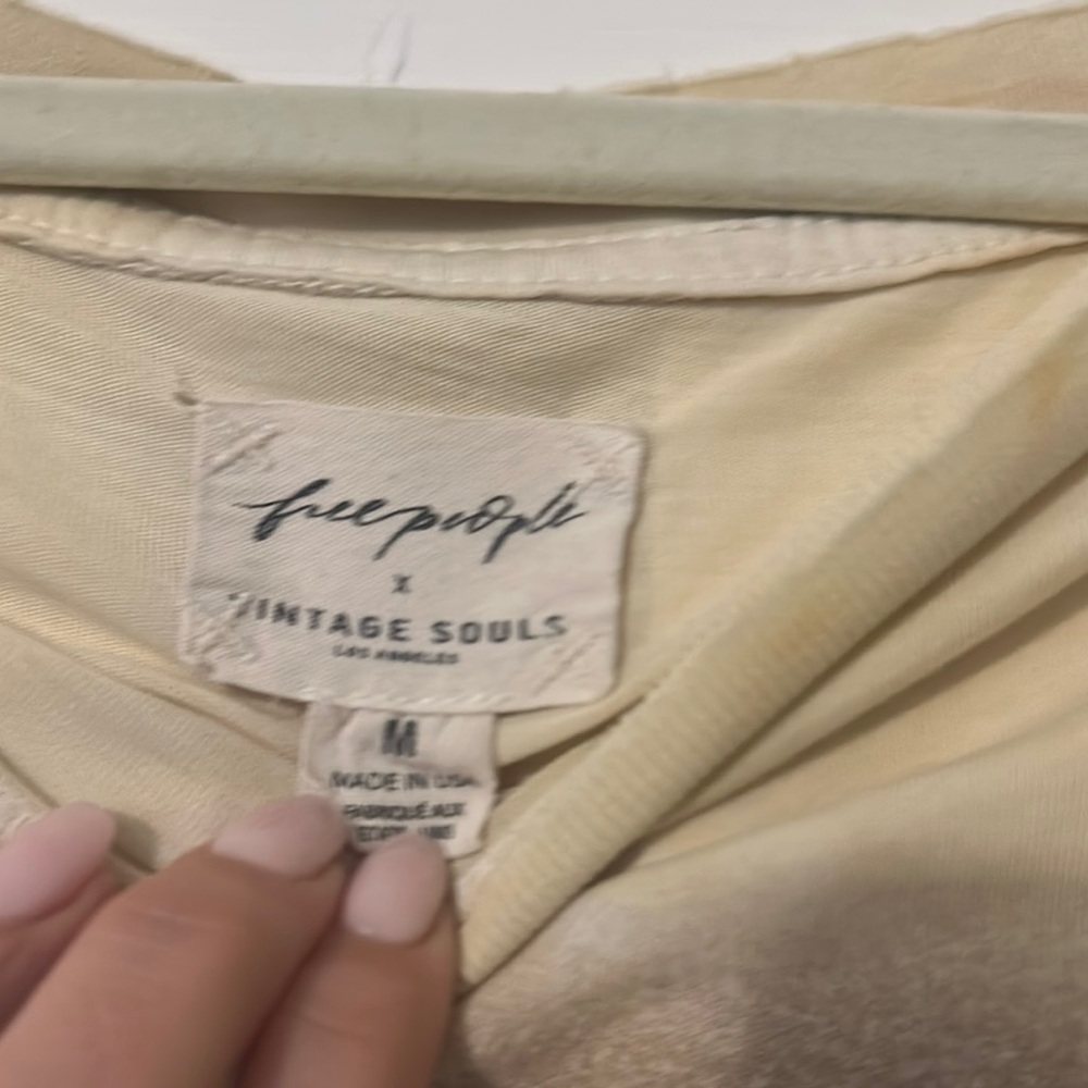 Free People Beige Tie-Dye Desert Graphic Tee - Picture 4 of 4